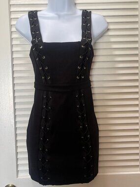 NWT NBD Revolve Eugene Mini Dress Black XXS